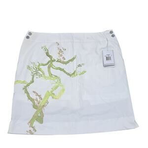 Nike Women's Golf Dri-Fit Dry Activewear Athletic Short Skirt Medium White NWT